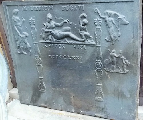 Grande plaque cheminée en - cheminée,
