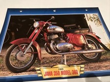Jawa 350 type 360 1969 fiche carte moto passion collection Atlas