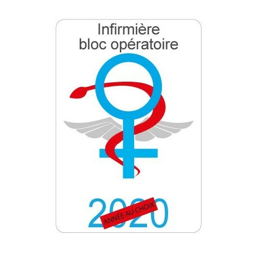 Caducée infirmière bloc