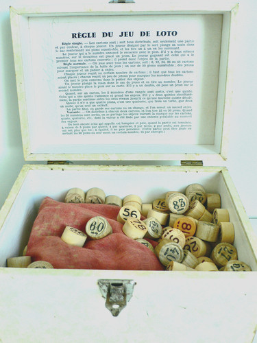 Ancien jeu loto dans - jeu, son
