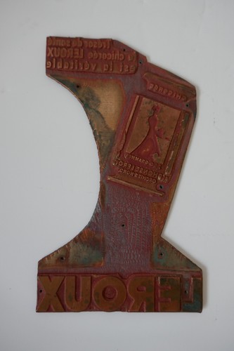Ancienne plaque imprimerie - ancienne,