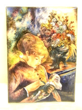 ?? ANCIENNE PLAQUE EMAUX DE LIMOGES SUR EMILLE SUR CUIVRE G.VERJAUD ENAMEL