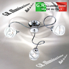 Plafonnier moderne chromé 3