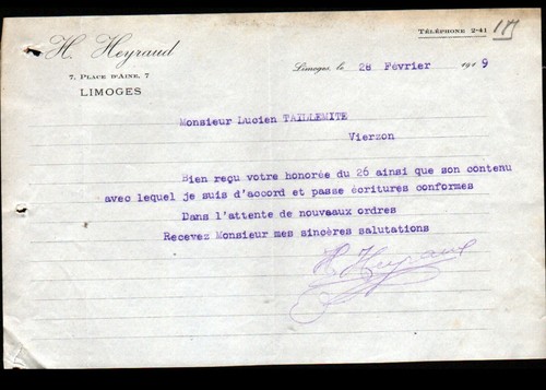Limoges articles pour - (87),