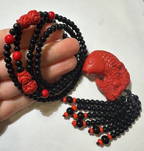 Cinabre koi poisson - poisson, pendentif