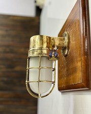 Ancienne lampe cygne en laiton