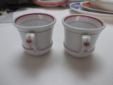 2 TASSES BRULOT PORCELAINE XIX