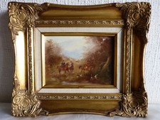 Tableau peinture chasseurs