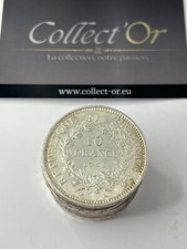Lot de 10 X 10 Francs Hercule - 25g - Argent 900/1000 - années et états divers