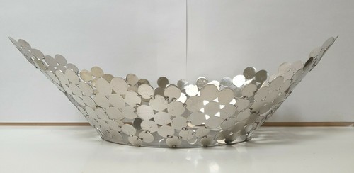 Coupe fruits designer inox - a,