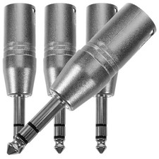  4 pièces XLR vers TRS mâle