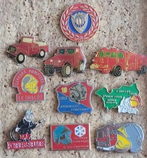 Lot 10 Pin's Sapeurs Pompiers