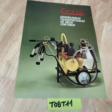 Trayeuse machine à traire lait CEREZO prospectus catalogue publicité agricole