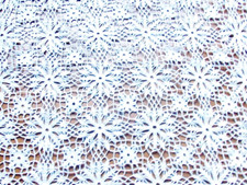 RIDEAU  PANNEAU CROCHET D'ART FAIT MAIN ARTISANAT FRANCAIS***