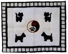 Tapis Hooked Français Contemporain en Laine - 93cm x 115cm - Collection ORA 2021