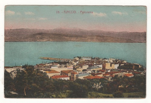 Cpa couleur ajaccio - cpa,