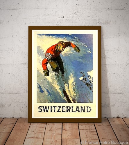 Switzerland vintage ski - switzerland,
