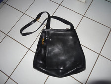 Sac Pochette noir en Cuir Longchamp Paris France