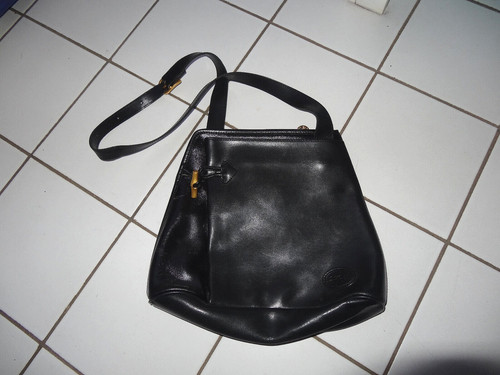 Sac pochette noir cuir - pochette,