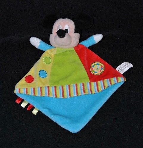 Peluche doudou mickey plat - doudou,