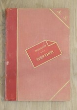 Massenet werther drame - massenet,,