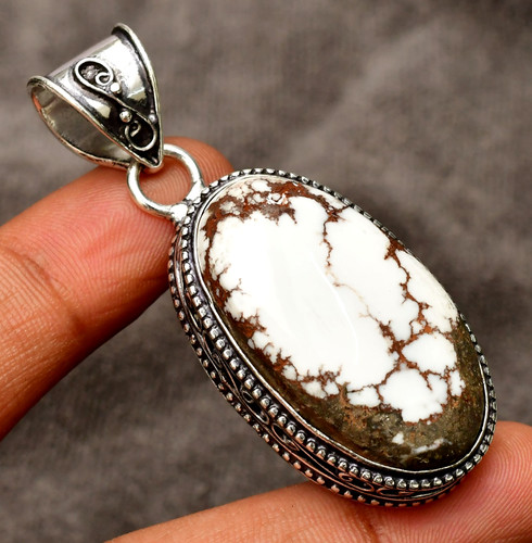 Pendentif fait main argent - pendentif, en