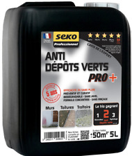 TRAITEMENT ANTI MOUSSE F RENOVATION FACADE 5 L = 50 M² agit lichen algues