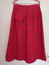 Jupe longue évasée rouge