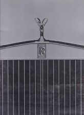 Brochure Rolls Royce S. Spirit / Spur / Corniche 1987 Allemagne / Deutschland