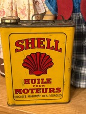 ancien bidon huile shell