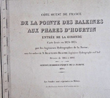 CARTE MARINE ANCIENNE pointe