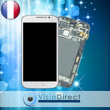 Ecran vitre sur chassis pour Samsung Galaxy Mega 6.3 i9200 i9205 blanc