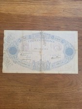 France Billet Ancien 500 Cinq