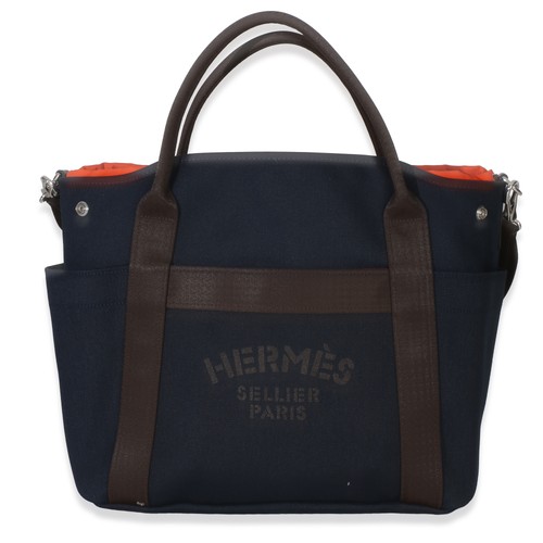 Hermès sac toilette bleu - toilette,