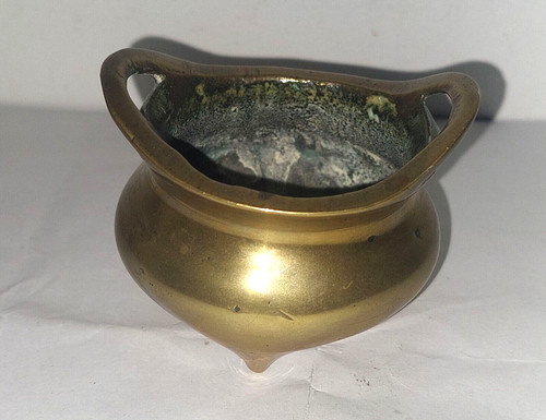 Ancien brule parfum bronze - brule, en