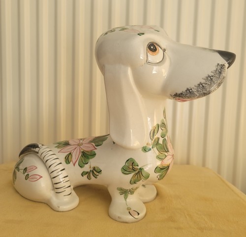Ancienne grande tirelire chien - grande,