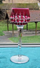 Verre a vin roemer en cristal de Saint Louis signé modèle Manhattan