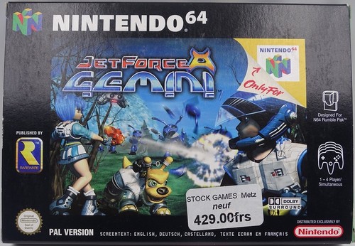 Jet force gemini n64 boîte - force,
