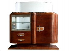 desserte Art déco 1930 piédouche palissandre