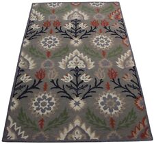 Tapis Gris 100% Laine Beige Tapis Orient 150X240 CM Tissé À La Main MH935