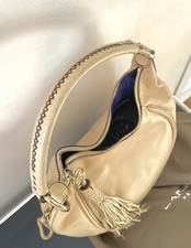 Sac Lancel Modele Delice Cuir Creme Epaule Vintage bag borsa vintage