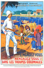 affiche poster troupes coloniales