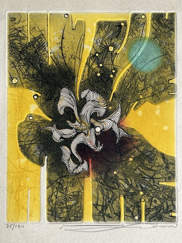 Gravure eau forte etching - , type