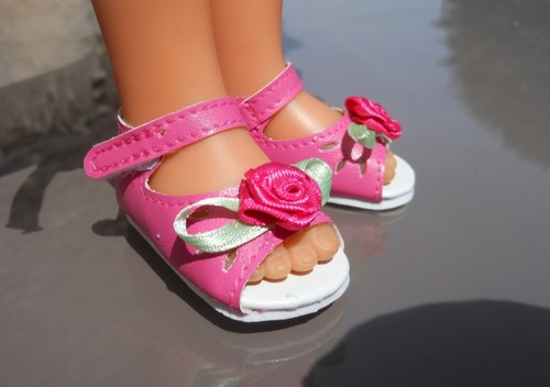 Chaussure rose fleur - chaussure, 55mm