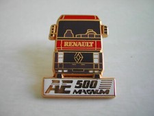 Pin's Camion / Tracteur RENAULT AE 500 Magnum rouge par ARTHUS BERTRAND