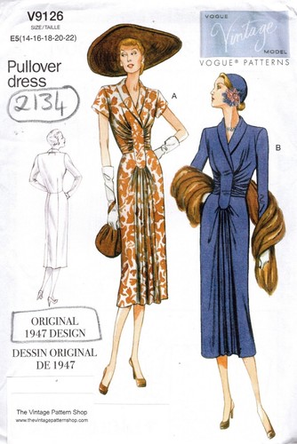 1947 vintage vogue couture - vogue,