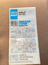Carte IGN série bleue Arleuf Haut Folin 2824 Ouest