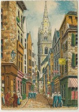 Carte postale-St.Malo"Grande rue-Illustrateur.Barday-Ed.Barré.Dayez-Cla.A