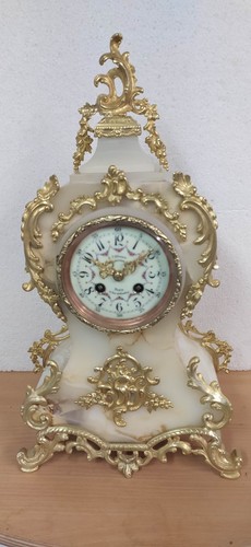Ancienne pendule marbre - marbre, et