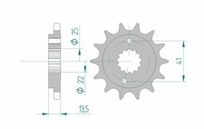 Afam pignon acier standard - acier,